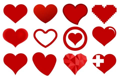 Heart icon Illustrazione stock