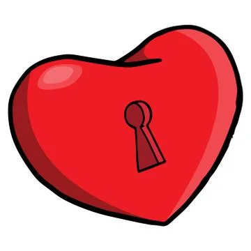 Heart icon. Illustrazione stock
