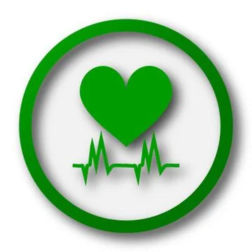 Heart  icon. Internet button on white background.. Stock Illustration