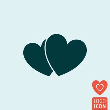 Heart icon isolated. Stock Illustration