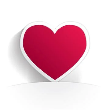 Heart icon paper Stock Illustration