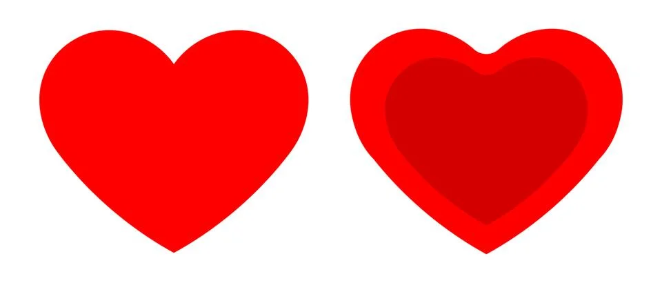 Heart icon set vector Passion, favorites, like concept. valentine icon Marr.. Stock Illustration