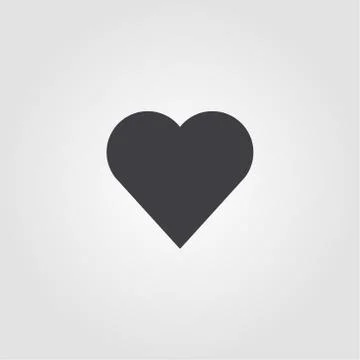 Heart icon. Simple element illustration. Heart pixel perfect icon design from ui Stock Illustration