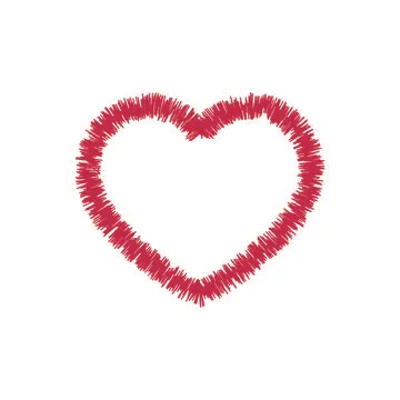 Heart icon symbol effect transform Illustrazione stock