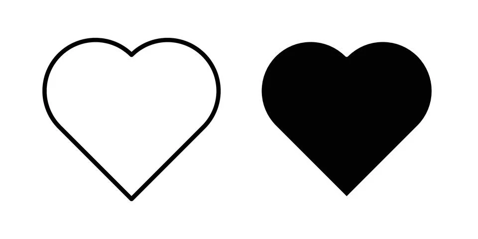 Heart icon vector design. EPS10 Stock Illustration
