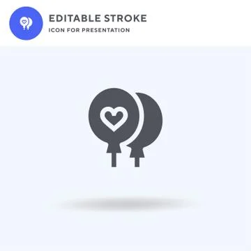Heart icon vector, filled flat sign, solid pictogram isolated on white, logo Stock Illustration