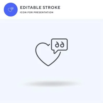 Heart icon vector, filled flat sign, solid pictogram isolated on white, logo  Stock Illustration