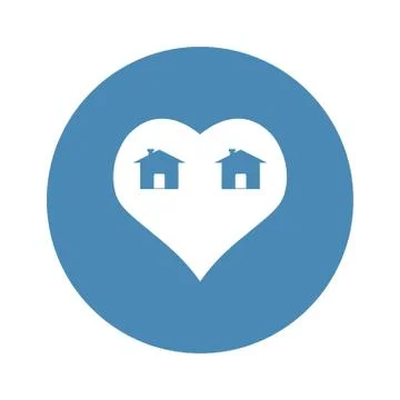 Heart Icon Vector flat design style Stock Illustration