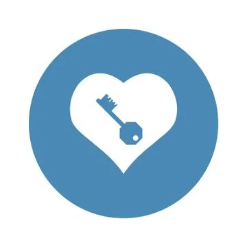 Heart Icon Vector flat design style Stock Illustration