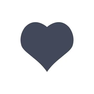 Heart Icon Vector flat design style Stock Illustration