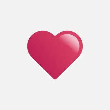 Heart icon vector Stock Illustration