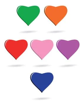 Heart Icon vector illustration Flat design style Stock Illustration