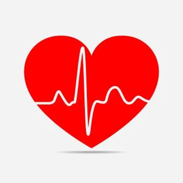 Heart icon. Vector illustration. Stock Illustration