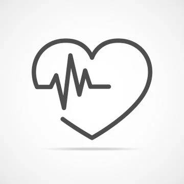 Heart icon. Vector illustration. Stock Illustration