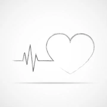 Heart icon. Vector illustration. Stock Illustration