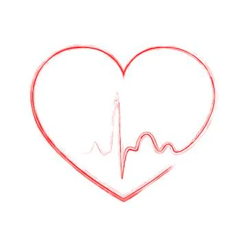 Heart icon. Vector illustration. Stock Illustration