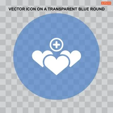 Heart Icon Vector. Perfect Love symbol. Valentine's Day sign, emblem isolated on Stock Illustration