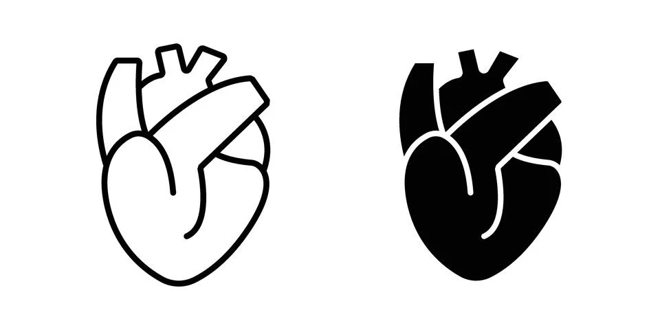 Heart icon for web projects Stock Illustration