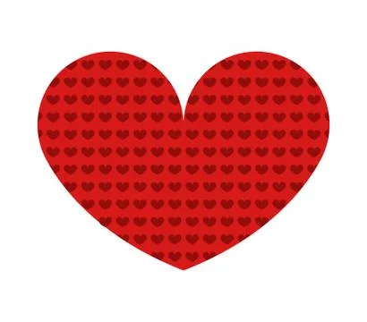 Heart icon on white background Stock Illustration