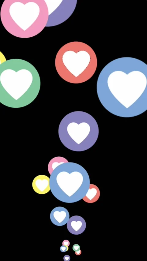 Heart icons 4k 스톡 동영상 342224956