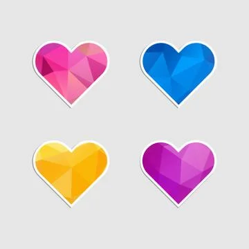 Heart icons Stock Illustration