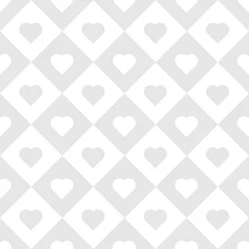 Heart Icons Seamless Pattern Stock Illustration