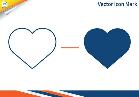 Heart icons vector set isolated on white background. Stock-Illustration