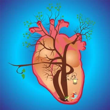 In the heart Stock Illustration