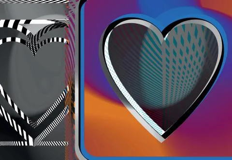 Heart illustration Illustrazione stock