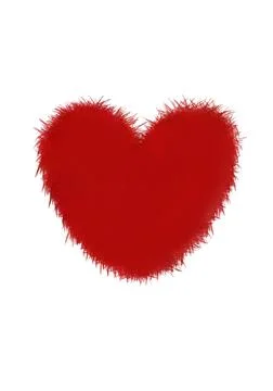 Heart illustration isolated on white background. Valentine's Day Stock Illustration