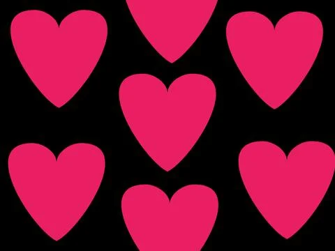 Heart image with black background Stock Illustration