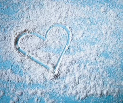 Heart image on the table Stock Photos
