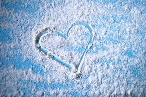 Heart image on the table Stock Photos