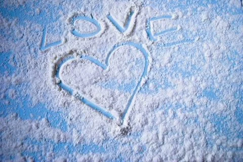 Heart image on the table Stock Photos