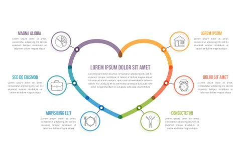 Heart Infographics Stock Illustration