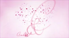 Heart intro text (5 Color) Stock After Effects