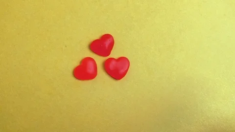 Heart Jelly Candy - Stop Motion Stock Footage 124541309