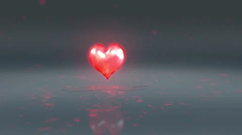 Heart jumping out parcel Stock Footage 1044588