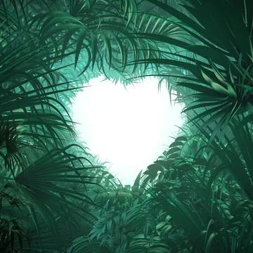 Heart of the jungle Stock-Illustration