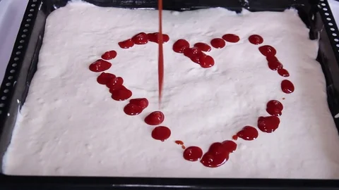 Heart Of Ketchup Stock Footage 76020859