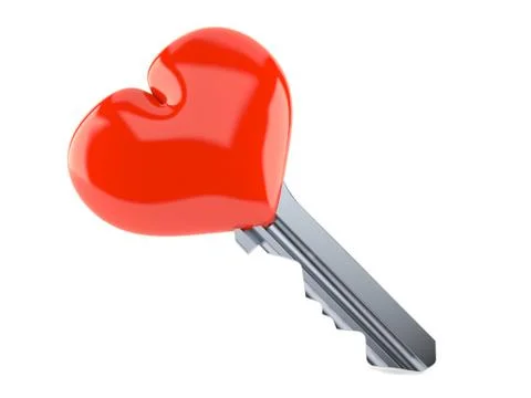 Heart key Stock Illustration