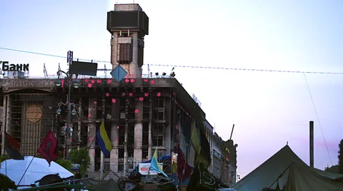 Heart of Kiev Today Stock Footage 39840875