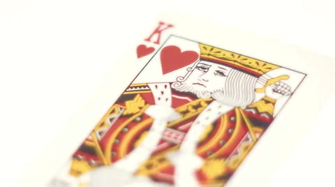 Heart King on a white background Stock Footage 60230520