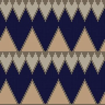 Heart Knitting Seamless Pattern Design Illustrazione stock