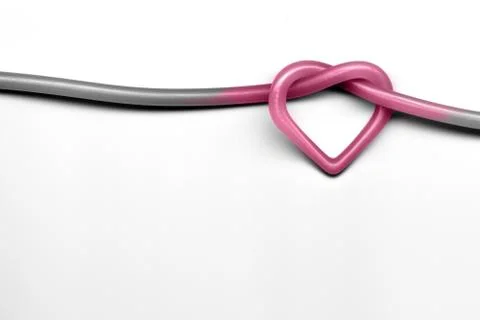 Heart knot Stock Illustration