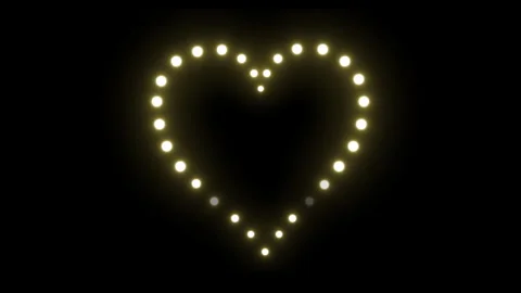 HEART FROM LAMPS 2 Video stock 244134091