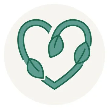 Heart Leaf Cycle Stock Illustration