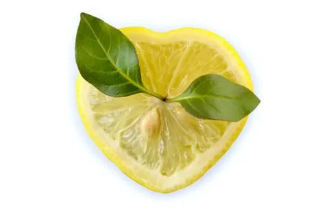 Heart lemon Stock Photos