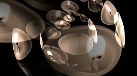 Heart Lights Spin 2 Stock Footage 34287454