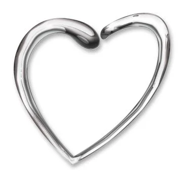 Heart liquid chrome Stock Illustration
